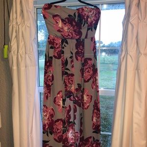 Strapless Highlow Romper/dress